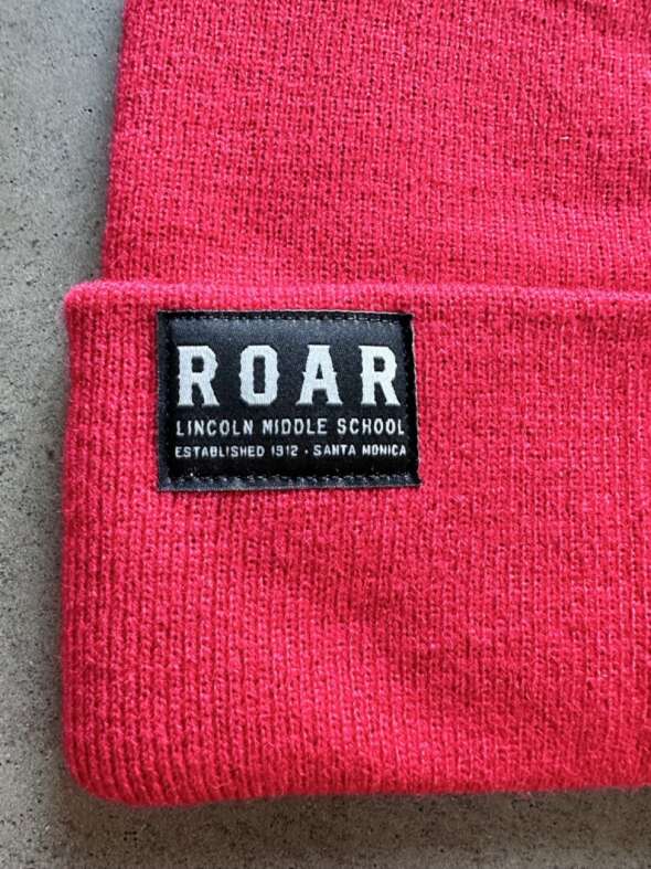 Red Beanie with ROAR Label - Image 2