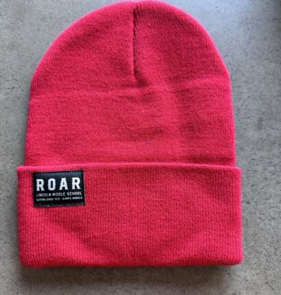Red Beanie with ROAR Label