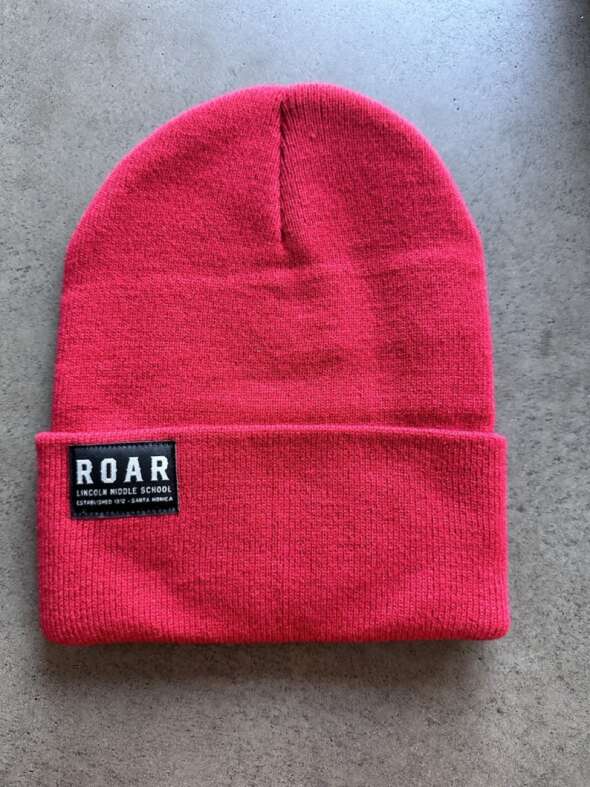 Red Beanie with ROAR Label